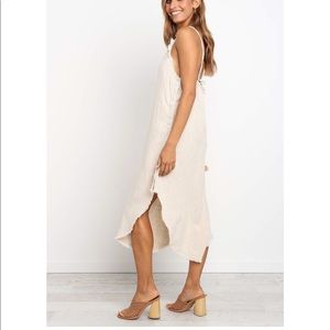 Midi linen blend spring dress!